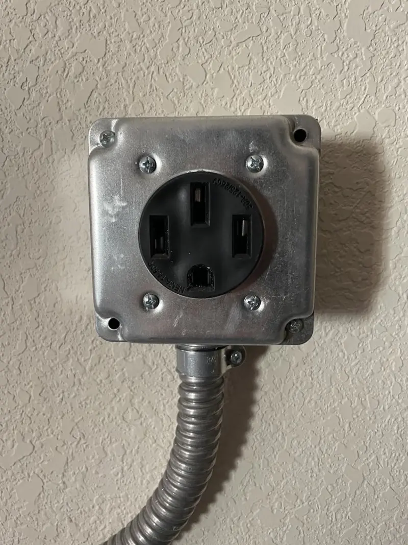 NEMA 14-50 outlet installed for Smart Home Electrical in Norton